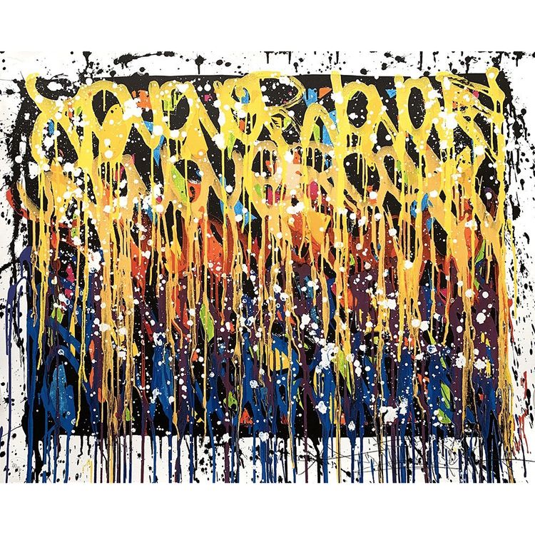 Large Lithograph signed JONONE (in pencil), 95 cm, Visions of an angel