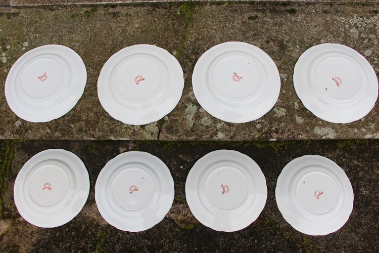 Set of 12 Plates from the Personal Service of William II at the Imperial Palace in Strasbourg