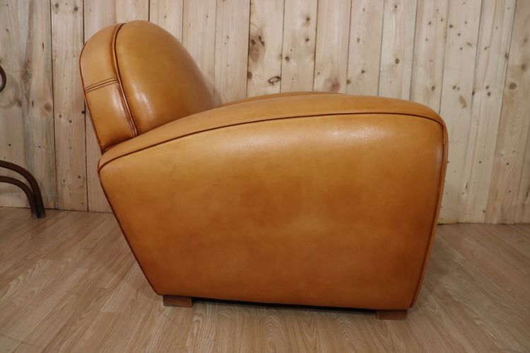 Poltrona club in pelle vintage