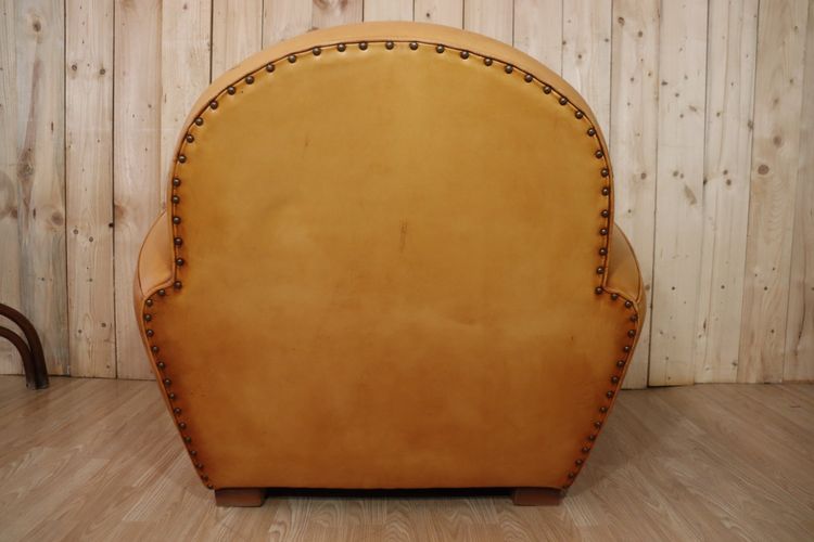 Poltrona club in pelle vintage
