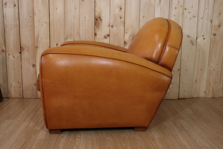 Poltrona club in pelle vintage