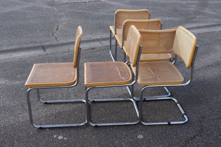 Set di 6 sedie da pranzo B32 di Marcel Breuer