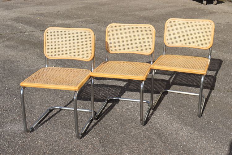 Set di 6 sedie da pranzo B32 di Marcel Breuer