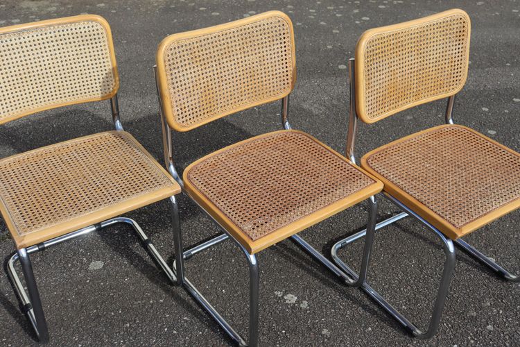 Set di 6 sedie da pranzo B32 di Marcel Breuer