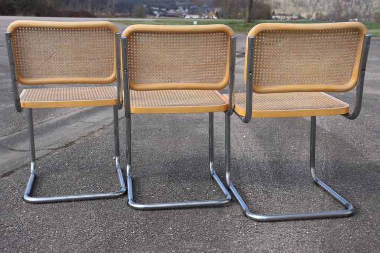 Set di 6 sedie da pranzo B32 di Marcel Breuer