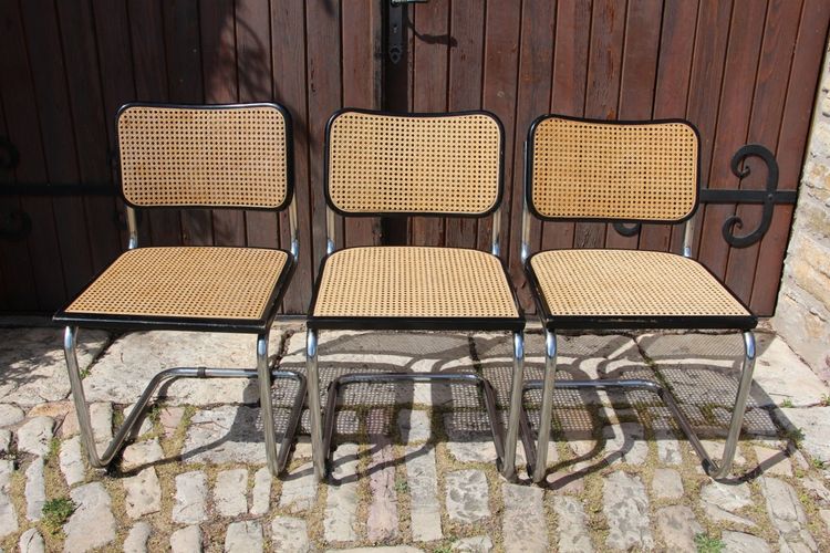 Set of 6 B32 Dining Chairs by Marcel Breuer