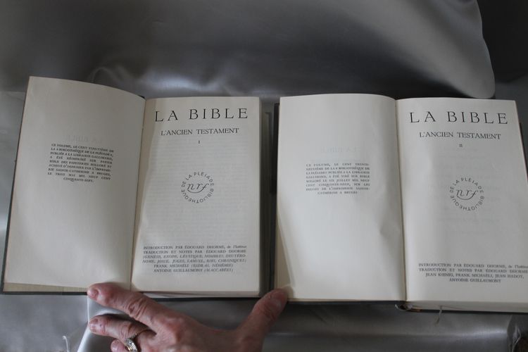 La Bibbia, edizioni Pléiade, in 2 volumi