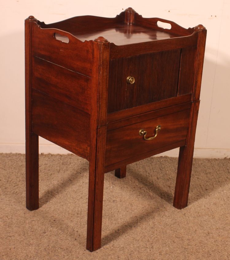 Meuble à Volet En Acajou d'époque Georgian -18° Siècle