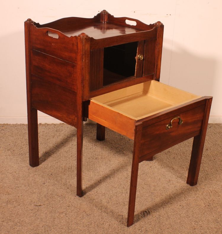 Meuble à Volet En Acajou d'époque Georgian -18° Siècle