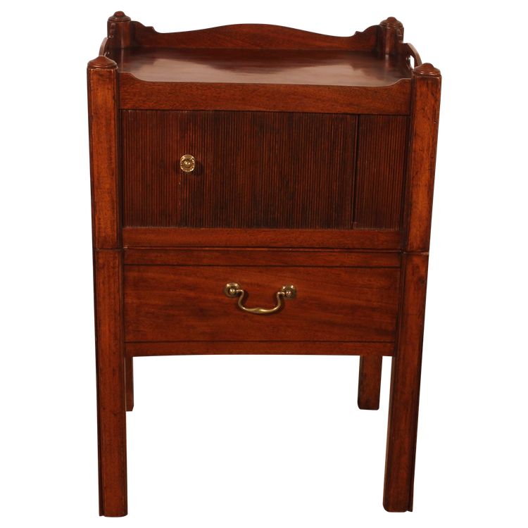 Meuble à Volet En Acajou d'époque Georgian -18° Siècle