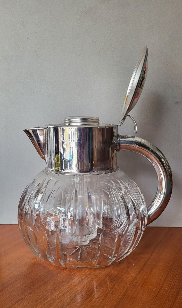 Refreshing crystal jug, 1930s.