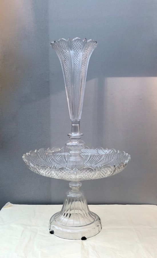 Centre De Table En Cristal Baccarat, XIXe Siècle
