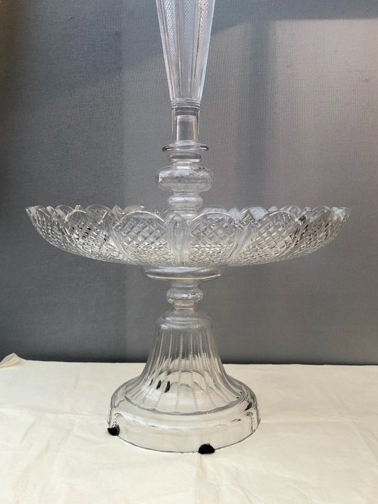 Centre De Table En Cristal Baccarat, XIXe Siècle