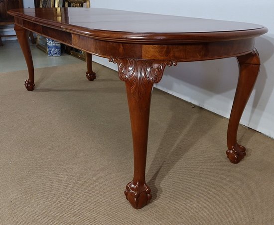 Mahogany Rectangular Table, Chippendale style - Early XXth