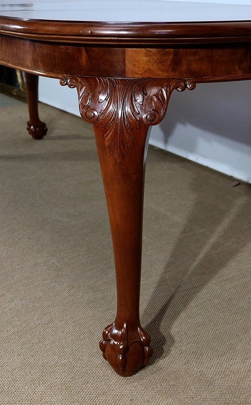 Mahogany Rectangular Table, Chippendale style - Early XXth