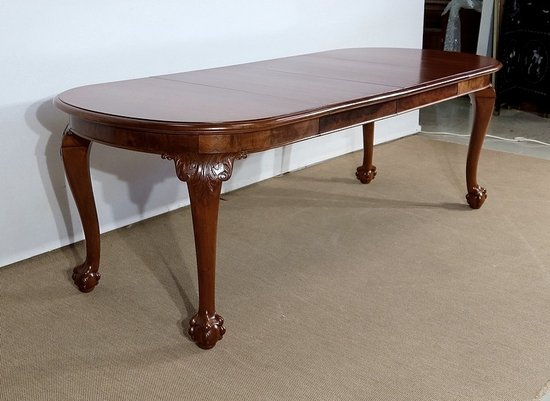 Mahogany Rectangular Table, Chippendale style - Early XXth
