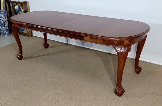 Mahogany Rectangular Table, Chippendale style - Early XXth