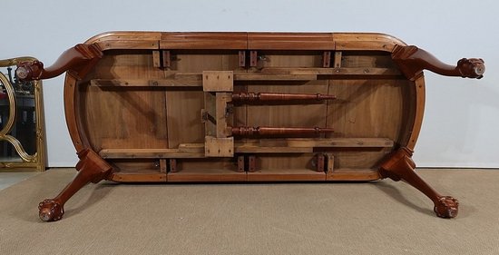 Mahogany Rectangular Table, Chippendale style - Early XXth