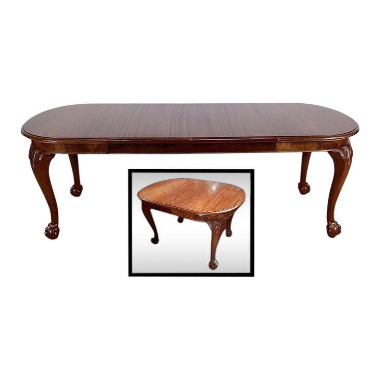 Mahogany Rectangular Table, Chippendale style - Early XXth
