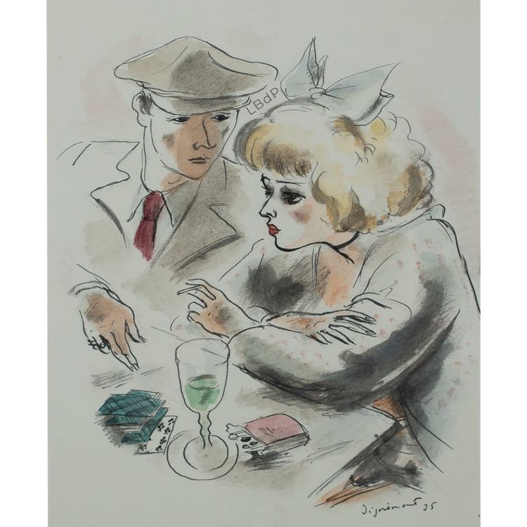 André Dignimont: "Kartenspiel"