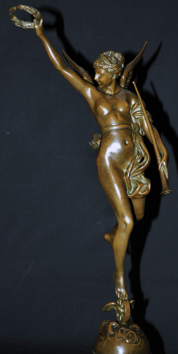 Bronzo intitolato "Ai Vincitori" firmato A.Manuela fine XIX secolo