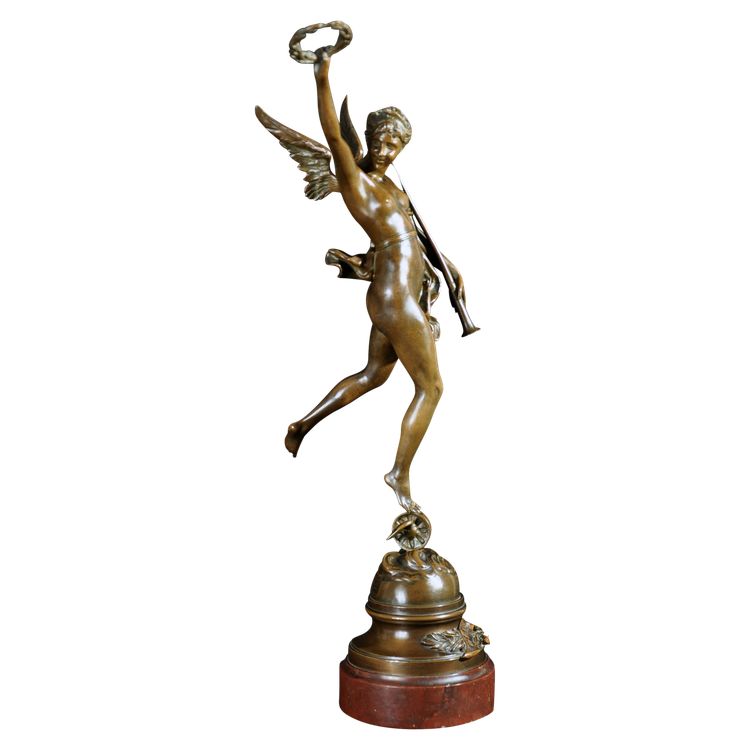 Bronzo intitolato "Ai Vincitori" firmato A.Manuela fine XIX secolo