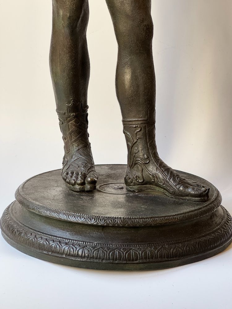 Narciso di Pompei, scultura in bronzo del "Grand Tour" H 63 cm