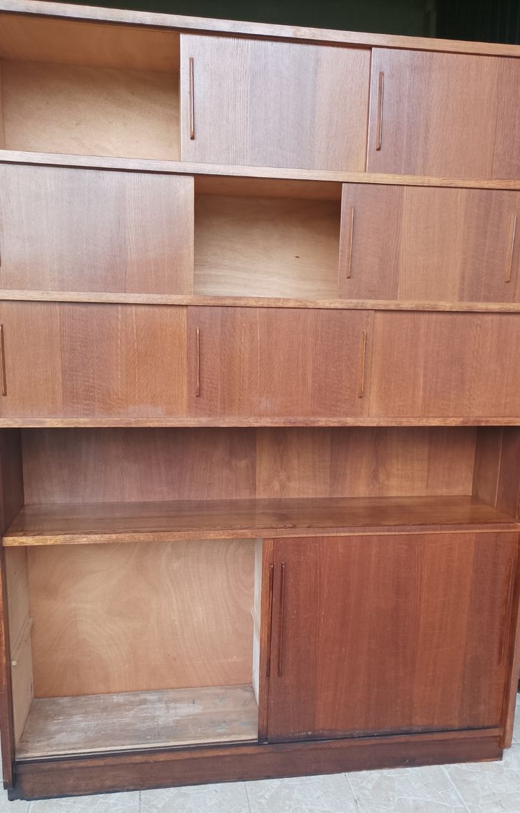 Grande libreria buffet in teak 1950