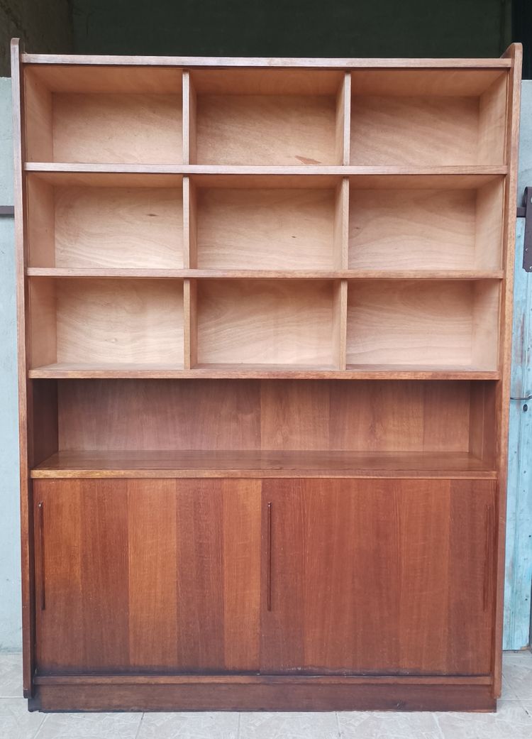 Grande libreria buffet in teak 1950