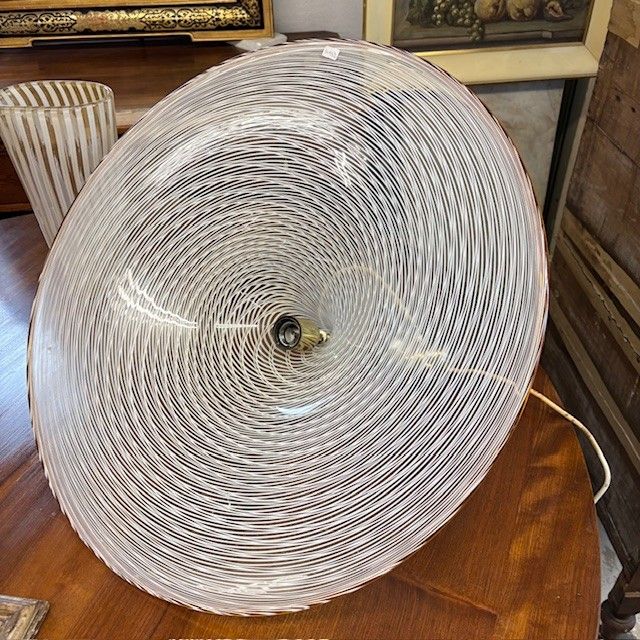 Large Murano Chandelier, 70s, Venini Witch Hat diameter 62 h 70 total