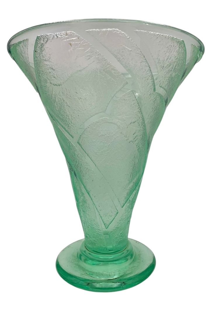 Daum Nancy - Vaso con decorazione geometrica Art Déco
