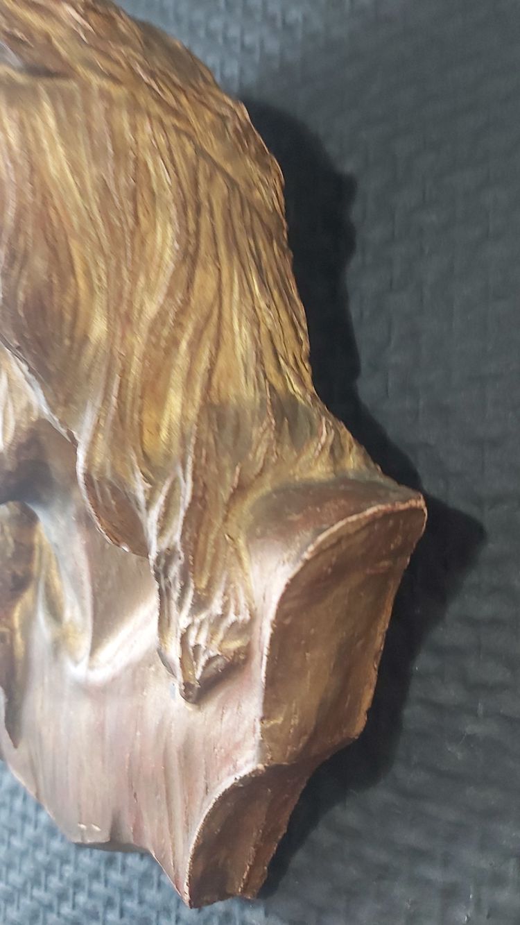 Plaster head of Christ