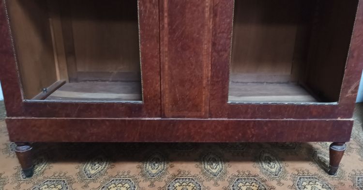 Louis XVI library in cedar burl