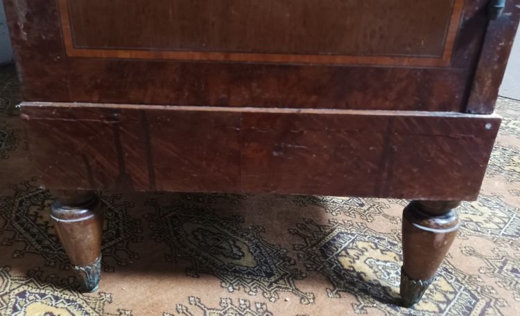 Louis XVI library in cedar burl