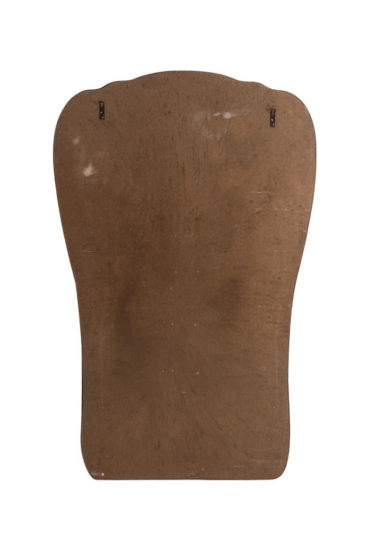 Coppia di specchi in ottone dorato. Circa 1970. LS63611176B