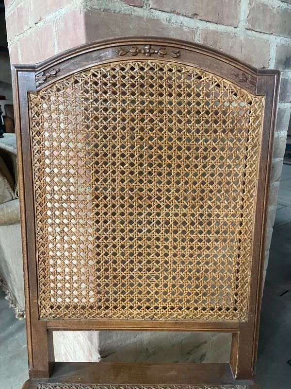 Suite of 6 Louis XIV style chairs in cannia