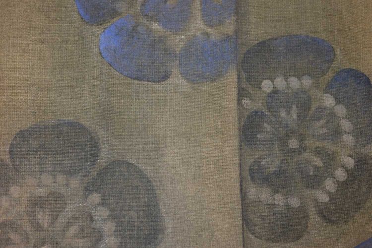 Toile peinte représentant un samouraï japonais. Contemporain. LS6341678U