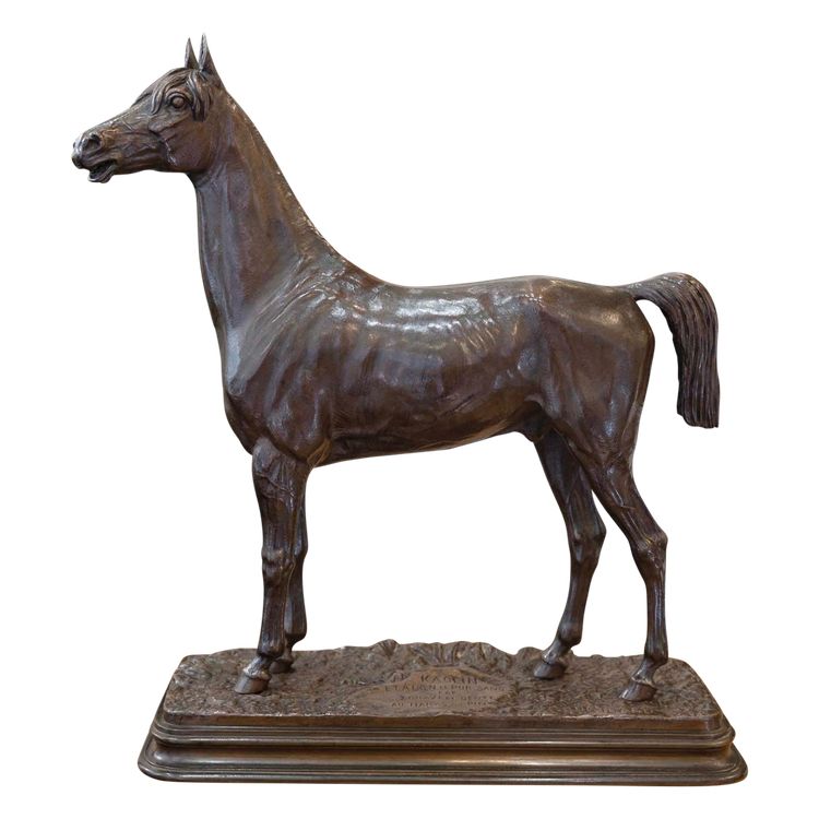 Scultura - Il cavallo di caolino, Alfred Dubucand (1828 - 1894) - Bronzo