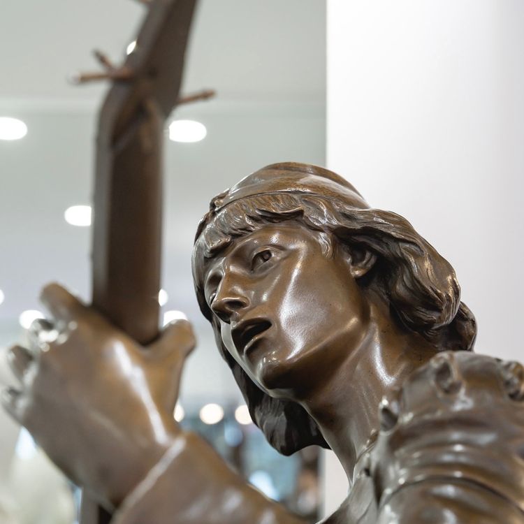Scultura - Oysel Il Trovatore, Emile Boisseau (1842-1923) - Bronzo