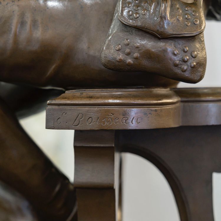 Scultura - Oysel Il Trovatore, Emile Boisseau (1842-1923) - Bronzo