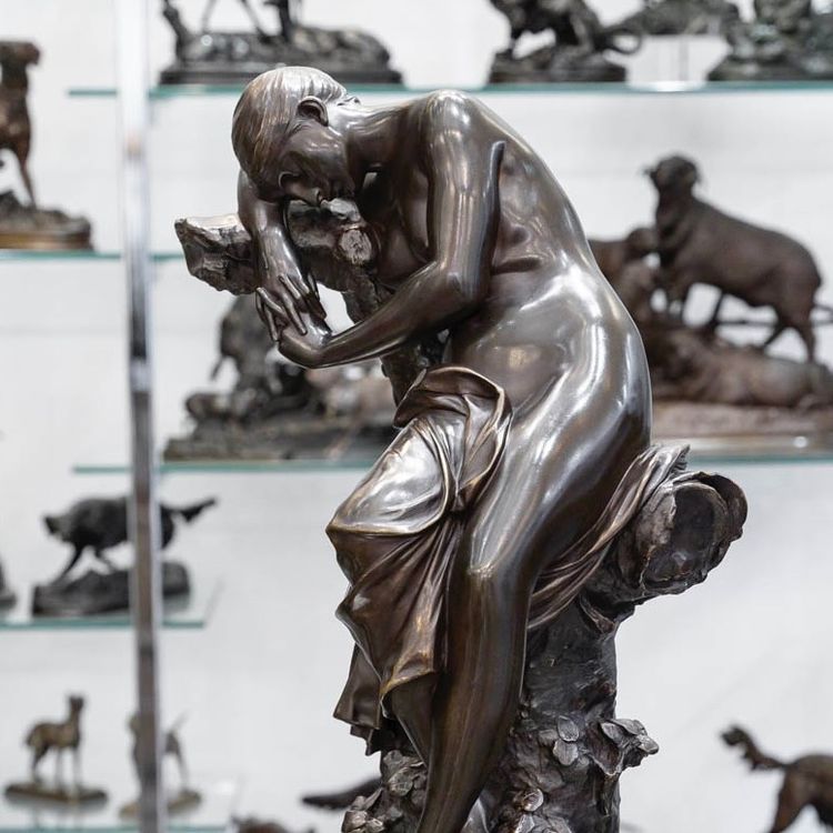 Sculpture - Le Sommeil , Luca Madrassi (1848-1919) - Bronze