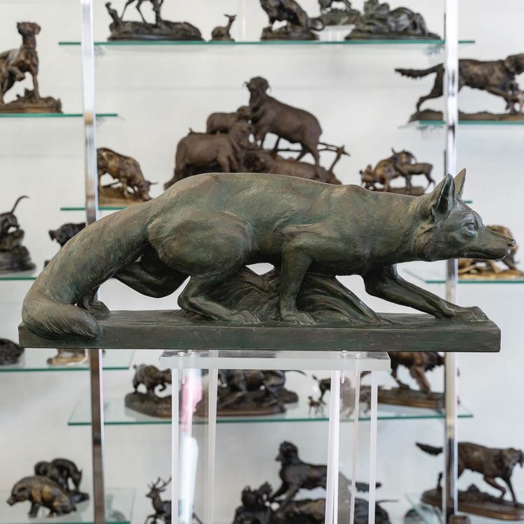 Sculpture - Le Renard , Henri Bargas - Terre Cuite
