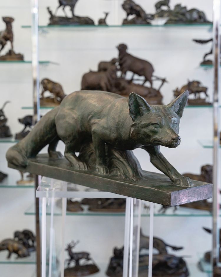 Sculpture - Le Renard , Henri Bargas - Terre Cuite