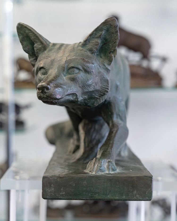 Sculpture - Le Renard , Henri Bargas - Terre Cuite