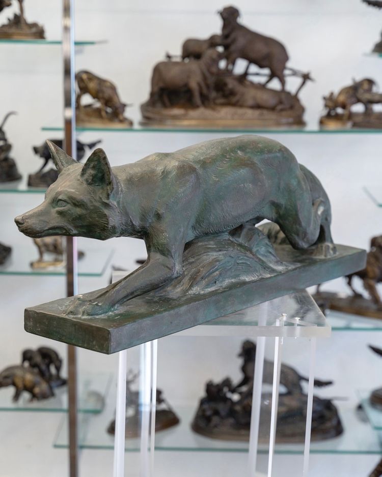 Sculpture - Le Renard , Henri Bargas - Terre Cuite