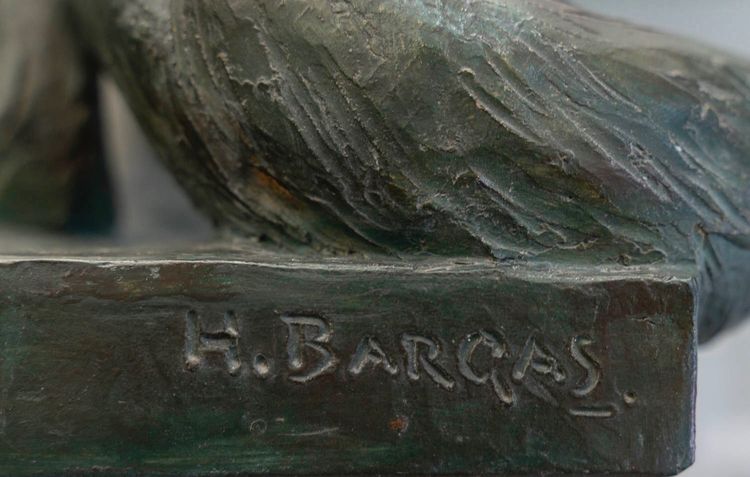 Sculpture - Le Renard , Henri Bargas - Terre Cuite