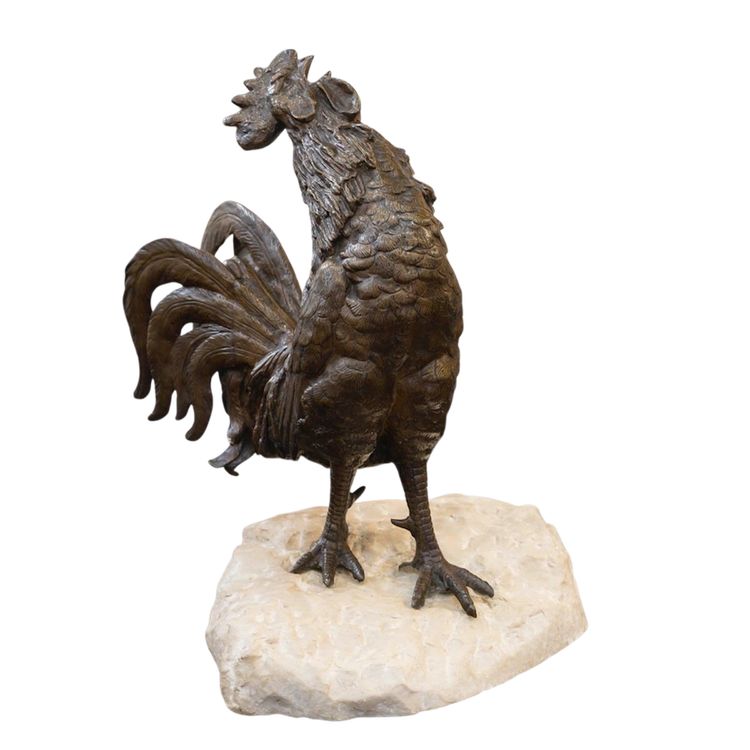 Sculpture - Le Coq , Victor Rousseau (1865-1954) - Bronze