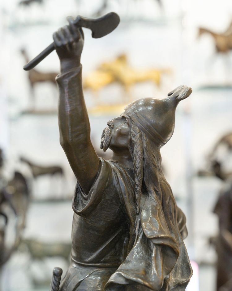 Scultura - Clovis Vainqueur, Édouard Drouot (1859-1945) - Bronzo