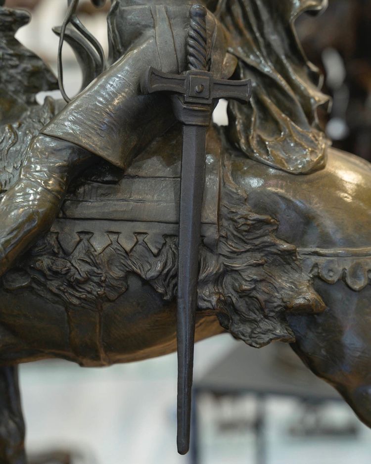 Scultura - Clovis Vainqueur, Édouard Drouot (1859-1945) - Bronzo