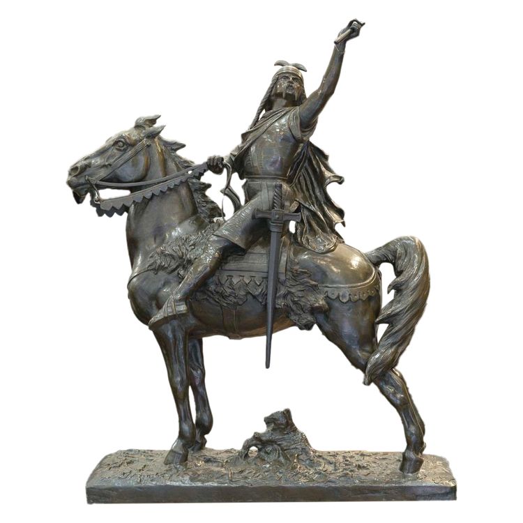 Scultura - Clovis Vainqueur, Édouard Drouot (1859-1945) - Bronzo